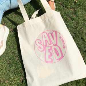 Bolso de tela Saved by Grace