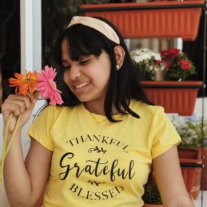 Camiseta Grateful Thankful Blessed