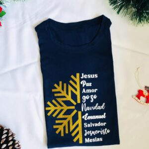 Camiseta Jesús Paz Amor Gozo Navidad